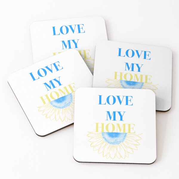 Item preview, I love my home, peace in Ukraine. yellow-blue sunflower - the national colors of the flag of Ukraine. designed and sold by Sunshine2504.