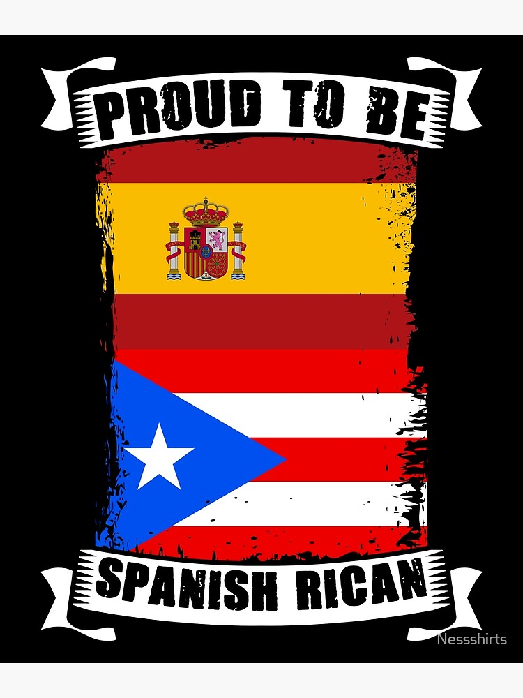 "Proud To Be Puerto Rican Spanish For Boricua Puertorriqueños" Poster