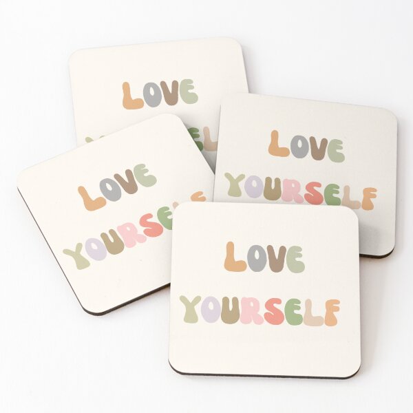 Item preview, Love yourself, Inspirational life quote (colour palette, color palete) designed and sold by Sanaura.