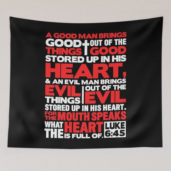 Item preview, Luke 6:45 The Mouth Speaks The Heart designed and sold by plushism.