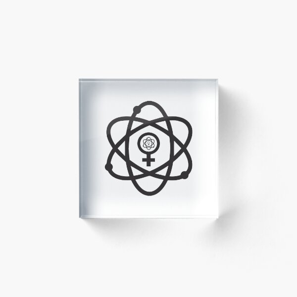 Women in Science. Science in Women Symbol Acrylic Block
