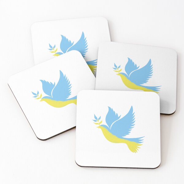 Item preview, Dove of peace icon. Flying bird. Peace concept. yellow doves symbolism - Ukrainian flag designed and sold by Sunshine2504.
