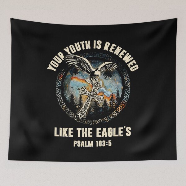 Item preview, Cool Faith Cross Eagle Blessed Prayer God Christ Jesus Religious Bible designed and sold by adsmod.