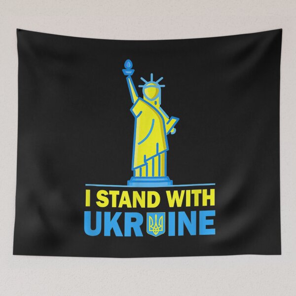 Item preview, USA Liberty Ukraine Shirt I Stand With Ukraine Ukrainian T-Shirt designed and sold by Besnier-Rahel.