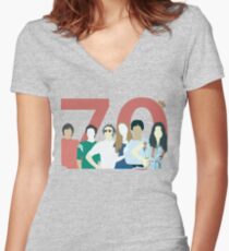 That 70s Show - Retro Look Women's Fitted V-Neck T-Shirt