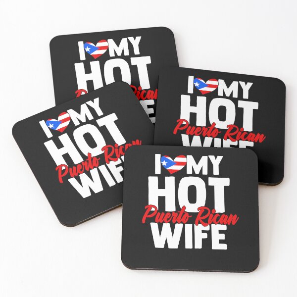 Item preview, I Love My Hot Wife Puerto Rican For A Boricua Puertorriqueño designed and sold by Nessshirts.