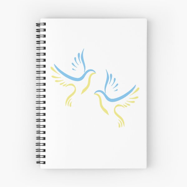 Item preview, Two doves of peace icon. Flying bird. Peace concept. yellow doves symbolism - Ukrainian flag designed and sold by Sunshine2504.