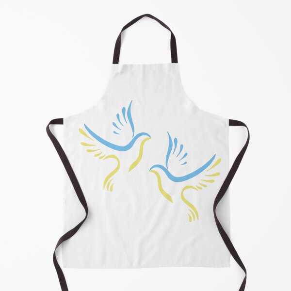Item preview, Two doves of peace icon. Flying bird. Peace concept. yellow doves symbolism - Ukrainian flag designed and sold by Sunshine2504.