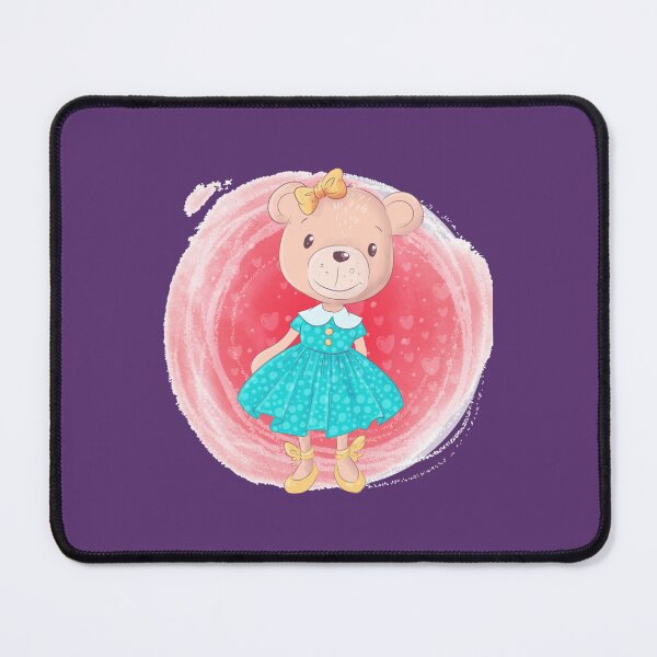 Item preview, Adorable Cute Bear in Blue Dress   designed and sold by VintageTeeGift.