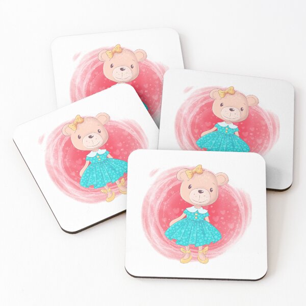 Item preview, Adorable Cute Bear in Blue Dress   designed and sold by VintageTeeGift.
