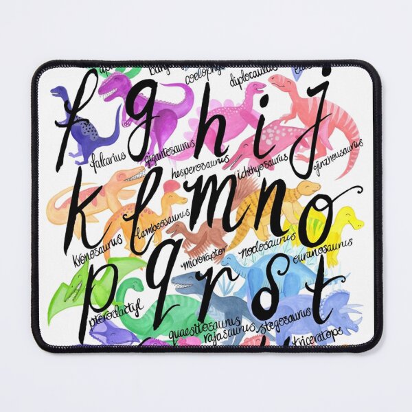 Item preview, Roarsome Rainbow Dinosaur Alphabet Poster designed and sold by StevenFoshag.