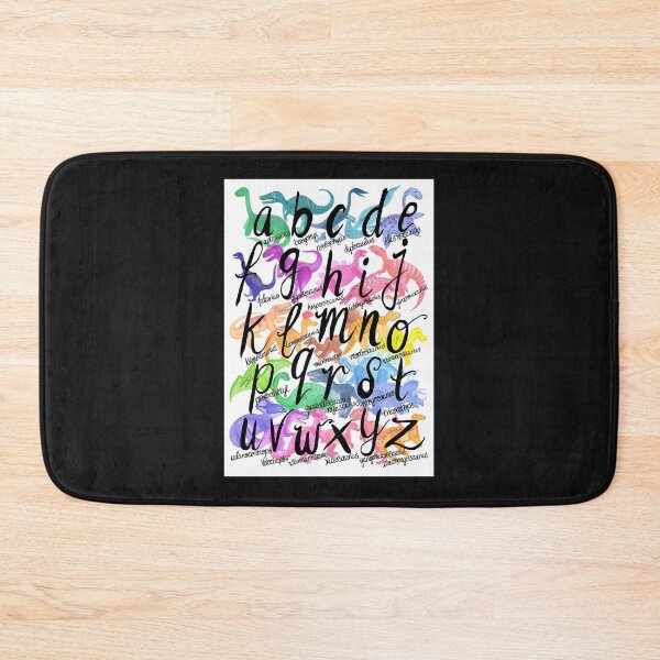 Item preview, Roarsome Rainbow Dinosaur Alphabet Poster designed and sold by StevenFoshag.
