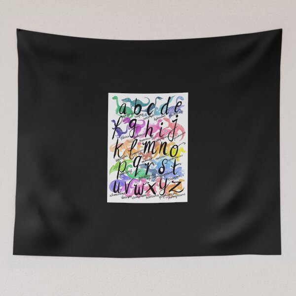 Item preview, Roarsome Rainbow Dinosaur Alphabet Poster designed and sold by StevenFoshag.