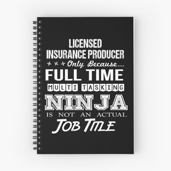 Item preview, Licensed Insurance Producer T Shirt - Multitasking Ninja Job Gift Item Tee designed and sold by averiarnol.