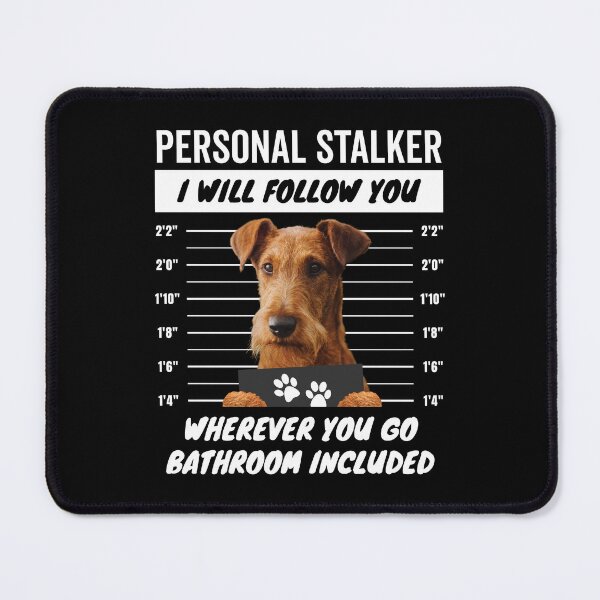 Item preview, Personal Stalker Dog – Irish Terrier designed and sold by More Cute Dogs.