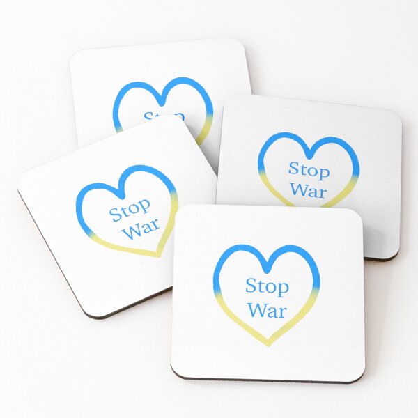 Item preview, stop war. Love Ukraine, heart emblem of watercolor national flag colors. Flag of Ukraine. world peace designed and sold by Sunshine2504.