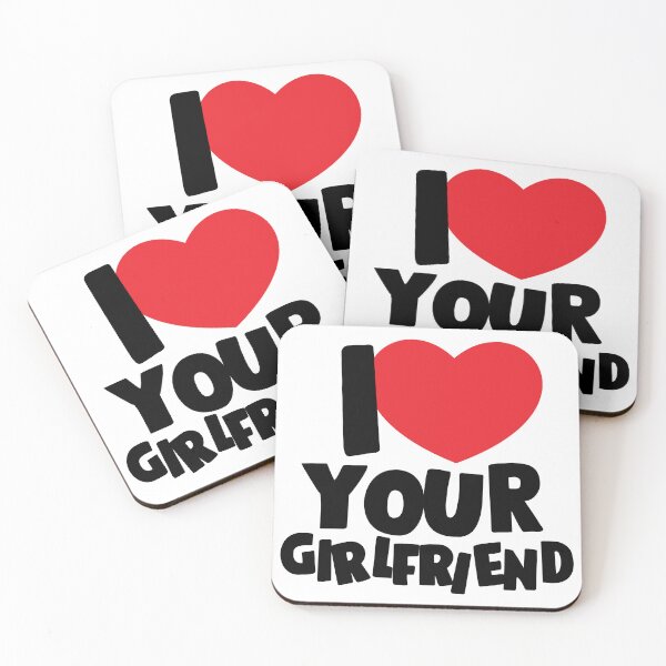 Item preview, I Love Your Girlfriend Square Sticker designed and sold by heckgogh.