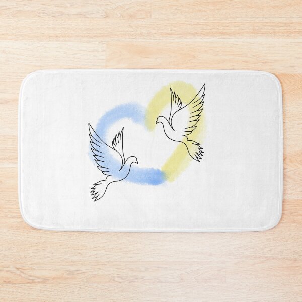 Item preview, Love Ukraine, heart emblem of watercolor national flag colors. Flag of Ukraine with doves. world peace designed and sold by Sunshine2504.