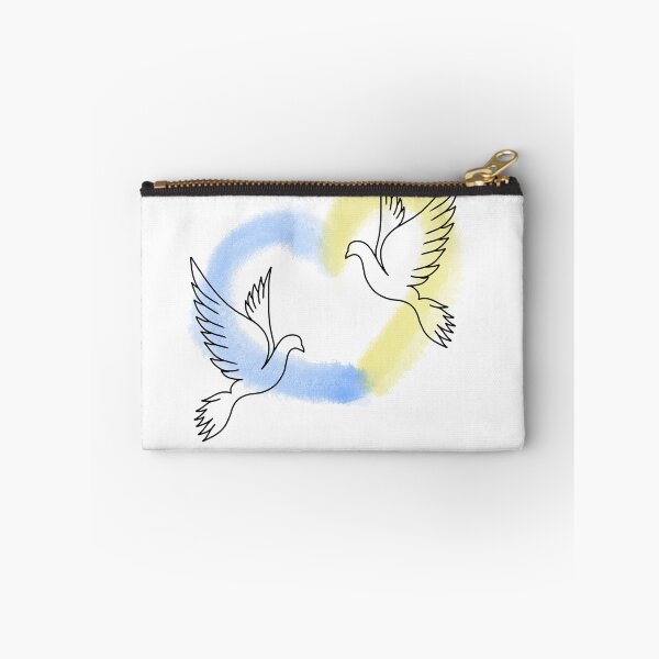 Item preview, Love Ukraine, heart emblem of watercolor national flag colors. Flag of Ukraine with doves. world peace designed and sold by Sunshine2504.