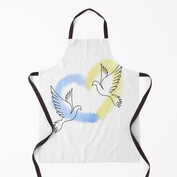 Item preview, Love Ukraine, heart emblem of watercolor national flag colors. Flag of Ukraine with doves. world peace designed and sold by Sunshine2504.