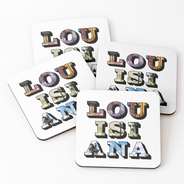 Item preview, Louisiana w/ National Landmarks designed and sold by Pajamurai.