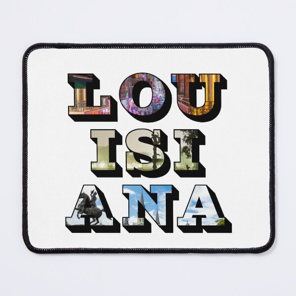 Item preview, Louisiana w/ National Landmarks designed and sold by Pajamurai.