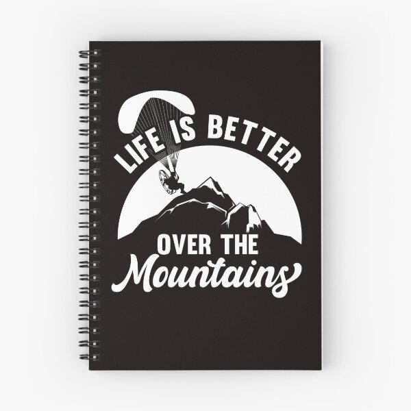 Item preview, Life Better Over Mountains Paramotor Paragliding Skydiving designed and sold by TomGiantDesigns.