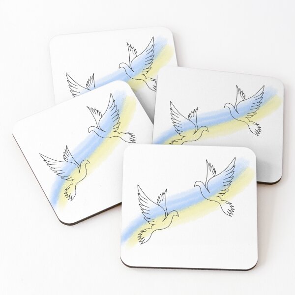 Item preview, Love Ukraine, emblems of watercolor national flag colors. Flag of Ukraine with doves. world peace designed and sold by Sunshine2504.
