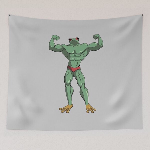 Item preview, Muscle Frog is Getting those Gains designed and sold by Ghostybender.