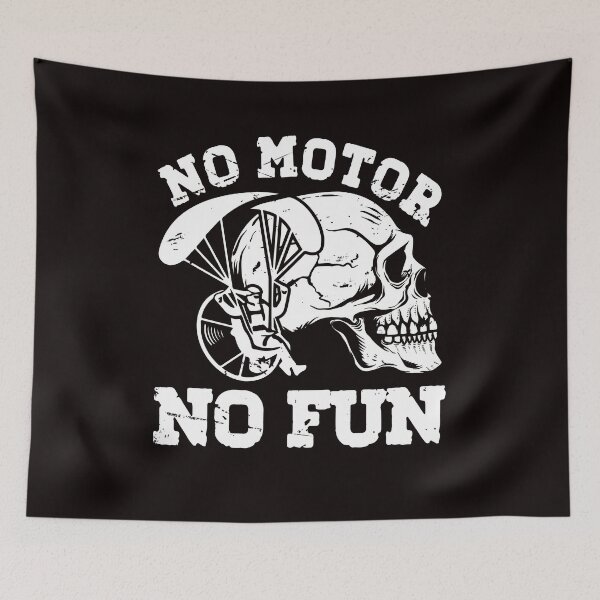Item preview, No Motor No Fun Paramotor Paragliding PPG Hang Gliding Pilot designed and sold by TomGiantDesigns.