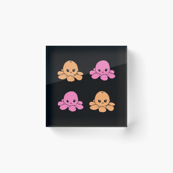 Item preview, Orange and Pink Mood Octopus   designed and sold by VintageTeeGift.