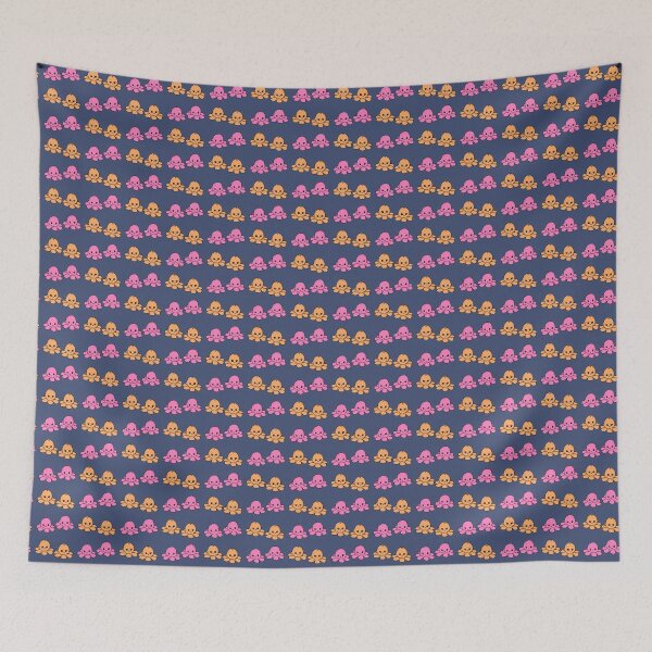 Item preview, Orange and Pink Mood Octopus   designed and sold by VintageTeeGift.