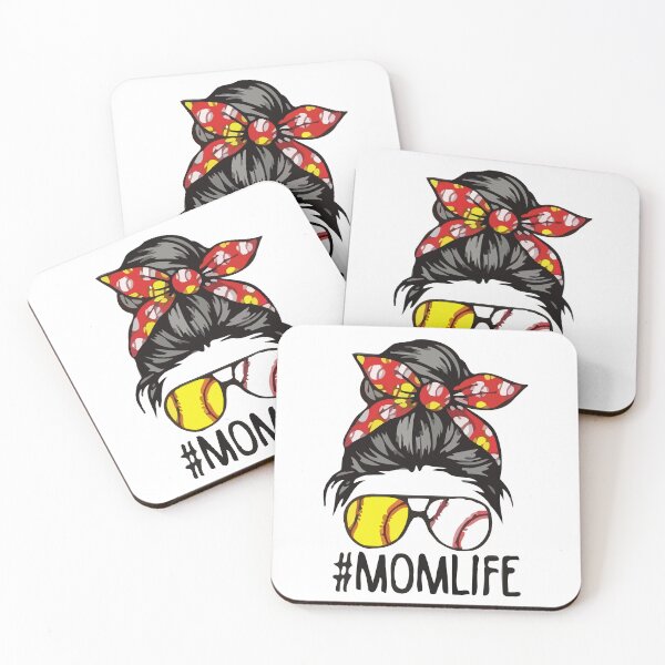 Artikelvorschau, Womens Mom Life Softball Baseball Muttertag entworfen und verkauft von MGHdesign.