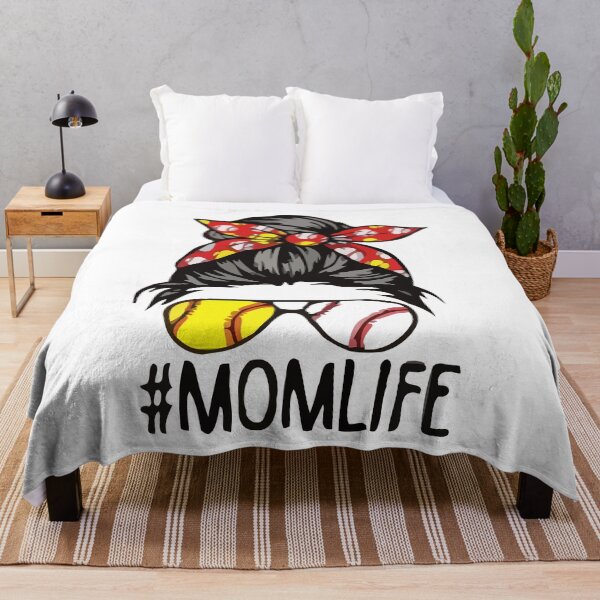 Artikelvorschau, Womens Mom Life Softball Baseball Muttertag entworfen und verkauft von MGHdesign.