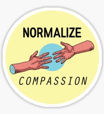 NORMALIZE COMPASSION Sticker