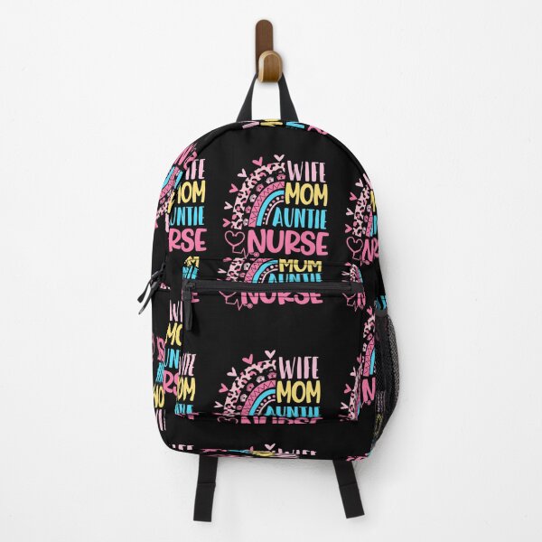 Item preview, Wife Mom Auntie Nurse Mothers Day Nurses Day Leopard Rainbow designed and sold by EasyPrintGift.