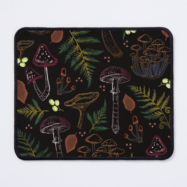 Item preview, midnight forest mushrooms  designed and sold by Pacesyte.