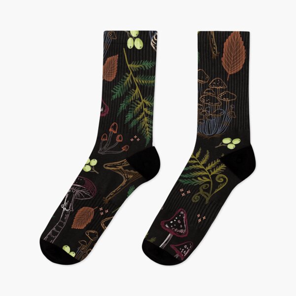 Item preview, midnight forest mushrooms  designed and sold by Pacesyte.