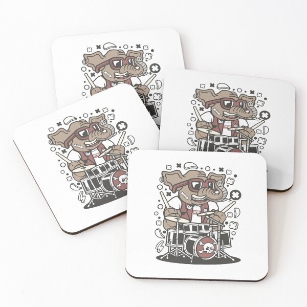 Item preview, Elephant Drummer designed and sold by Tia-Ako.