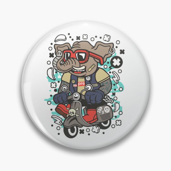 Item preview, Elephant Scooterist designed and sold by Tia-Ako.