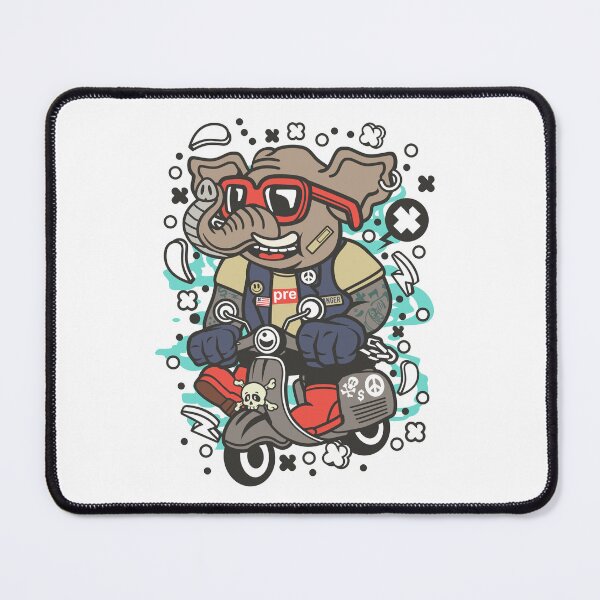 Item preview, Elephant Scooterist designed and sold by Tia-Ako.