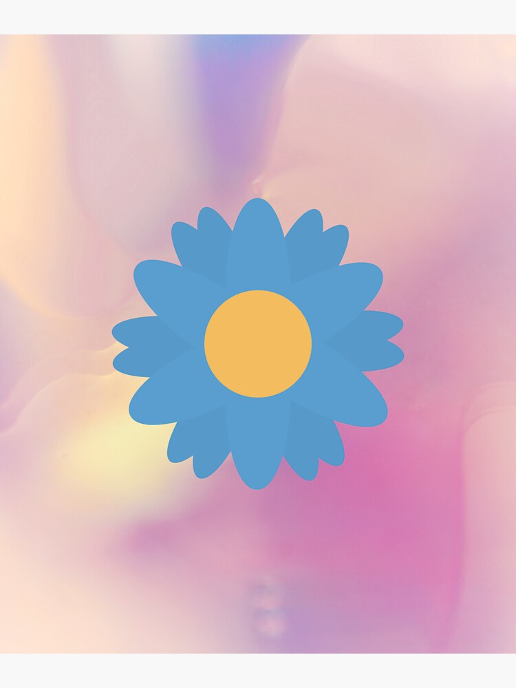 Thumbnail 3 of 3, Sticker, Life pastel colors Flower design designed and sold by JiggsFashion.