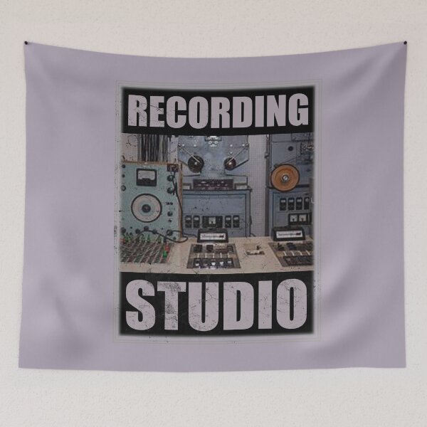 Item preview, Recording Studio Old Vintage Design designed and sold by Bornint Designs.