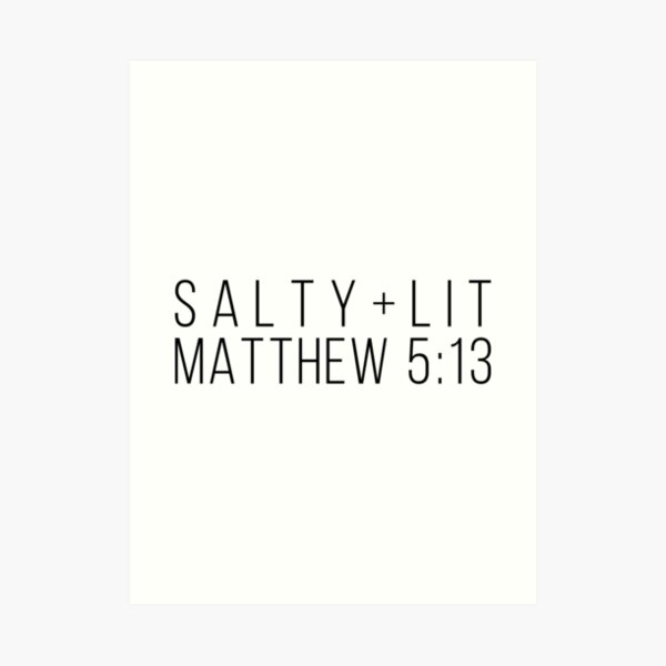 Salty + Lit Art Print