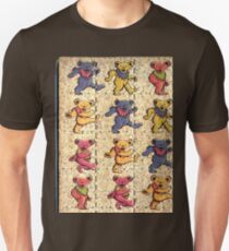 Greatfull Dead Teddy Bears Detail Unisex T-Shirt
