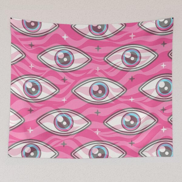 Item preview, pink eyes designed and sold by Beeroclock.
