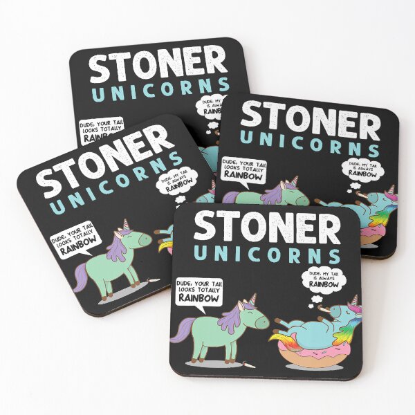Item preview, Cute Stoner Unicorn Pothead Marijuana Cannabis Smoker designed and sold by janlzmaude.