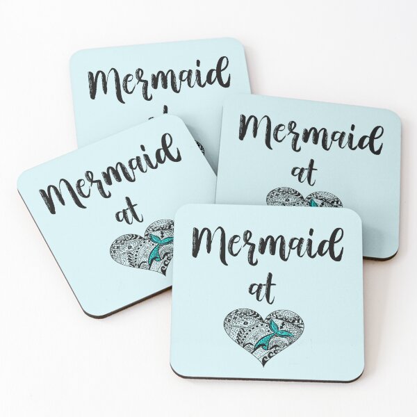 Item preview, Mermaid with heart art. Fun Mermaid design. Mermaids are great. designed and sold by IslandGirlArt.