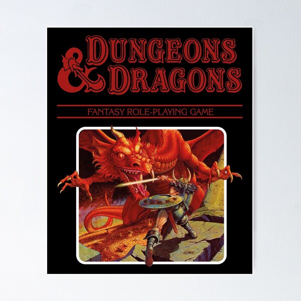 Artikel-Vorschau von Dungeons & Dragons Base Set red Logo, designt und verkauft von Devon Designs.