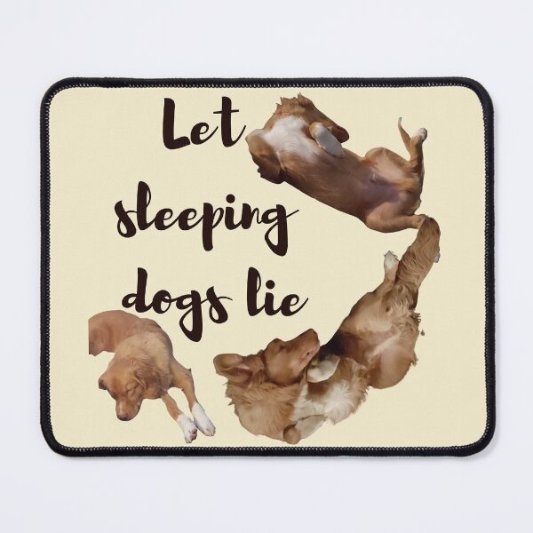 Item preview, Let sleeping dogs lie, funny duck tollers, toller sleeping positions,nsdtr designed and sold by TollerKing.